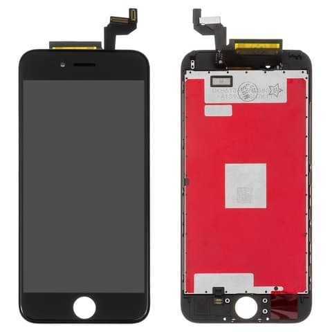 Дисплей Apple iPhone 6S, черный | с тачскрином | High Copy | дисплейный модуль, экран