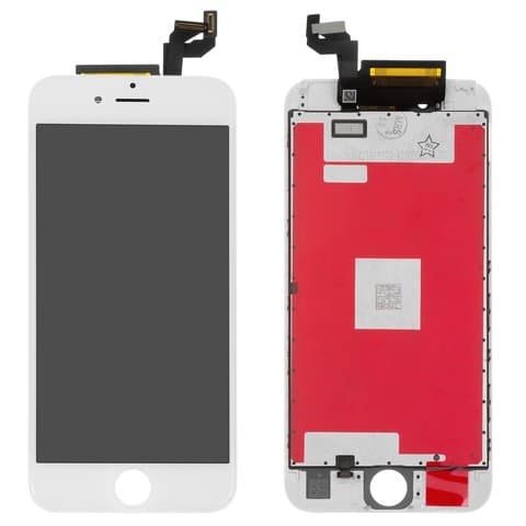 Дисплей Apple iPhone 6S, белый | с тачскрином | High Copy | дисплейный модуль, экран, монитор
