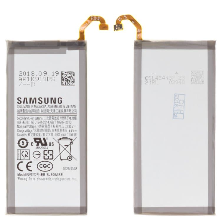 Аккумулятор Samsung SM-A600 Galaxy A6 (2018), SM-J600 Galaxy J6, SM-J800 Galaxy J8, EB-BJ800ABE, Original (PRC) | 3-12 мес. гарантии | АКБ, батарея