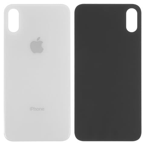 Задняя крышка Apple iPhone XS, белая, нужно снять стекло камеры, small hole, Original (PRC) | корпус, панель аккумулятора, АКБ, батареи