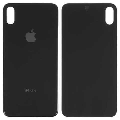 Задняя крышка Apple iPhone XS Max, черная, нужно снять стекло камеры, Small Hole, Original (PRC) | корпус, панель аккумулятора, АКБ, батареи