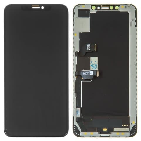 Дисплей Apple iPhone XS Max, чорний | з тачскріном | Original (реновація), OLED | дисплейный модуль, экран