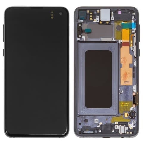 Дисплей Samsung SM-G970 Galaxy S10e, чорний | з тачскріном | в передній панелі | Original (PRC), AMOLED | дисплейный модуль, экран