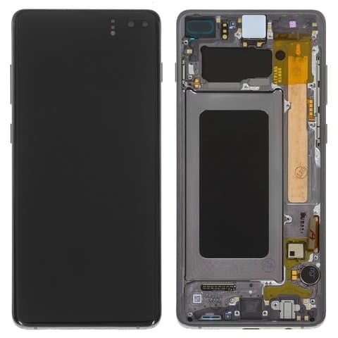 Дисплей Samsung SM-G975 Galaxy S10 Plus, черный | с тачскрином | с передней панелью | Original (PRC), AMOLED | дисплейный модуль, экран