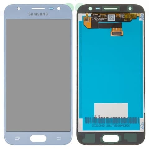 Дисплей Samsung SM-J330 Galaxy J3 (2017), голубой | з тачскріном | Original (реновація) | дисплейный модуль, экран