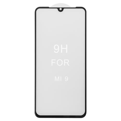 Закаленное защитное стекло Xiaomi Mi 9, Mi 9 Lite, Mi 9X, Mi CC9, M1904F3BG, M1902F1G, черное, 5D, Full Glue (клей по всей площади стекла), совместимо с чехлом