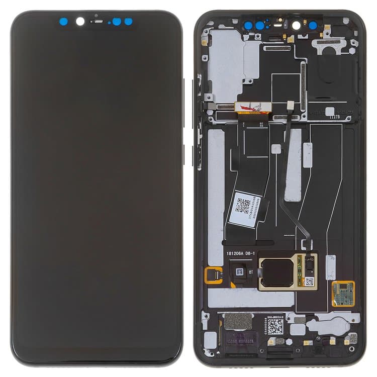 Дисплей Xiaomi Mi 8 Pro, M1807E8A, черный | с тачскрином | с передней панелью | Original (PRC) | дисплейный модуль, экран