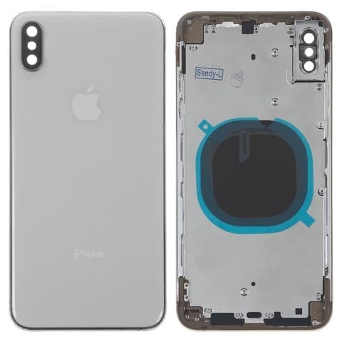 Корпус Apple iPhone XS Max, білий, полный комплект, Original (PRC), (панель, панели)