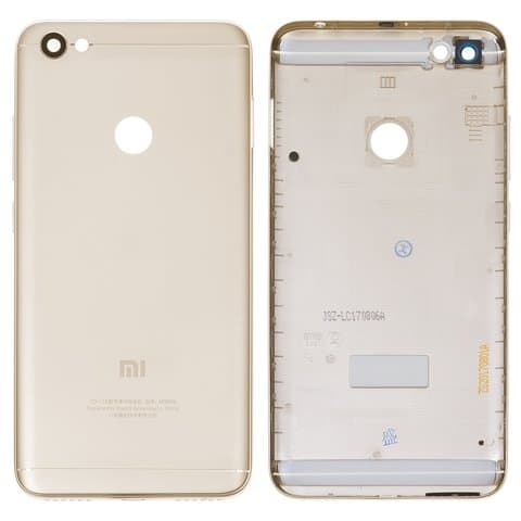 Задняя крышка Xiaomi Redmi Note 5A Prime, золотистая, с боковыми кнопками, 3, 32GB, Original (PRC) | корпус, панель аккумулятора, АКБ, батареи