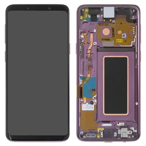 Дисплей Samsung SM-G960 Galaxy S9, фиолетовый, Lilac Purple | с тачскрином | с передней панелью | Original (PRC), Super AMOLED | дисплейный модуль, экран, монитор