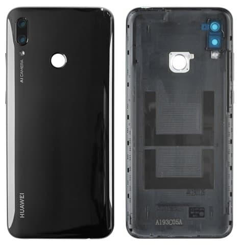 Задняя крышка Huawei P Smart (2019), POT-LX1, POT-LX1AF, POT-LX1RU, POT-LX2J, POT-LX3, черная, Midnight Black, Original (PRC) | корпус, панель аккумулятора, АКБ, батареи