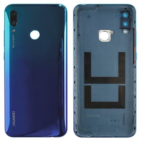 Задняя крышка Huawei P Smart (2019), POT-LX1, POT-LX1AF, POT-LX1RU, POT-LX2J, POT-LX3, синяя, Sapphire Blue, Original (PRC) | корпус, панель аккумулятора, АКБ, батареи