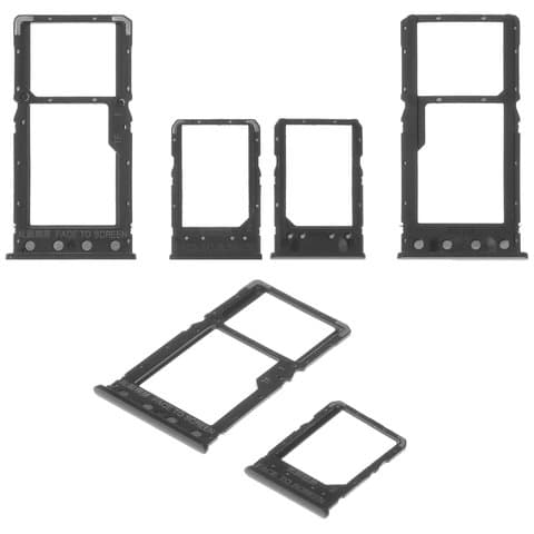Тримач (лоток) SIM-карты Xiaomi Redmi 6, Redmi 6A, M1804C3DG, M1804C3DH, M1804C3DI, M1804C3CG, M1804C3CH, M1804C3CI, чорний, Original (PRC) | держатель СИМ-карты