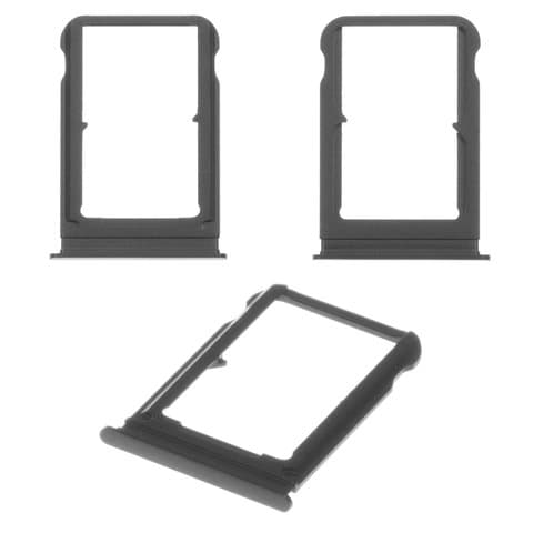 Держатель (лоток) SIM-карты Xiaomi Mi 8, M1803E1A, черный, Original (PRC)