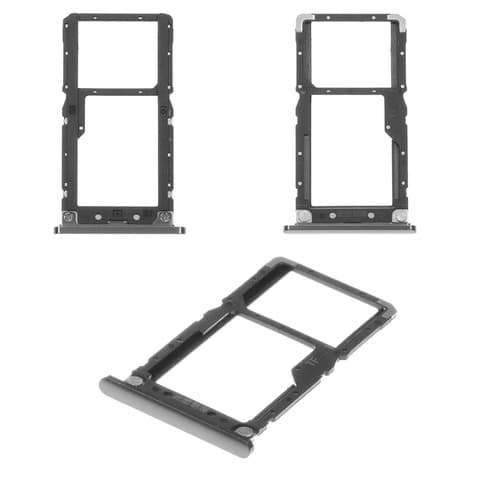 Держатель (лоток) SIM-карты Xiaomi Mi 8 Lite, M1808D2TG, черный, Original (PRC)