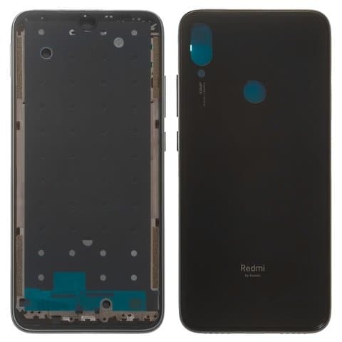 Корпус Xiaomi Redmi Note 7, M1901F7G, M1901F7H, M1901F7I, чорний, Original (PRC), (панель, панели)