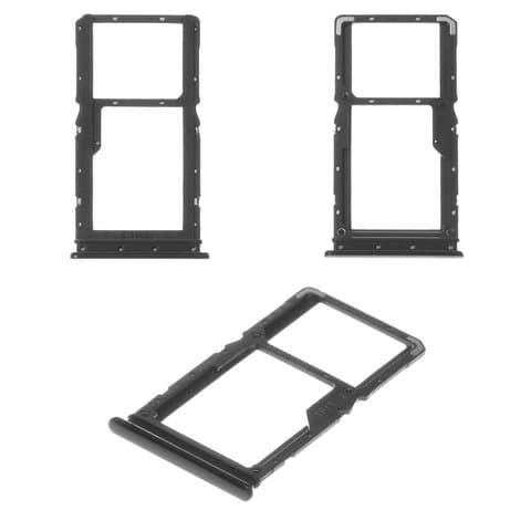 Тримач (лоток) SIM-карты Xiaomi Redmi Note 7, M1901F7G, M1901F7H, M1901F7I, чорний, Original (PRC) | держатель СИМ-карты