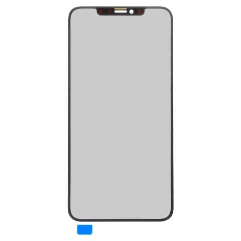 Стекло дисплея Apple iPhone XS Max, черное | стекло тачскрина
