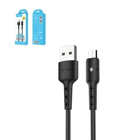 USB-кабель Hoco X30, Micro-USB, 2.0 А, 120 см, чорний