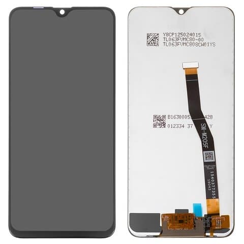 Дисплей Samsung SM-M205 Galaxy M20, черный | с тачскрином | Original (реновация) | дисплейный модуль, экран, монитор