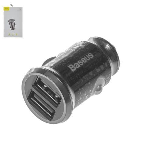 Автомобильний зарядний пристрій Baseus C8-K, 2 USB, 3.1А, черное, 15 Вт, CCALL-ML01 | зарядка, зарядное устройство