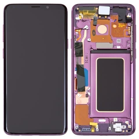 Дисплей Samsung SM-G965 Galaxy S9 Plus, фиолетовый, Lilac Purple | с тачскрином | с передней панелью | Original (Сервис-Центр), AMOLED, GH97-21691B, GH97-21692B | дисплейный модуль, экран