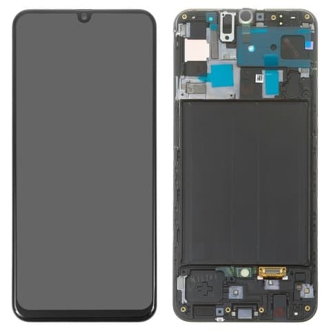 Дисплей Samsung SM-A505 Galaxy A50, чорний | з тачскріном | в передній панелі | Original (Сервис-Центр), GH82-19204A, GH82-19714A, GH82-19289A, GH82-19713A | дисплейный модуль, экран
