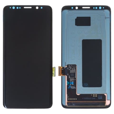 Дисплей Samsung SM-G960 Galaxy S9, черный, Midnight Black | с тачскрином | Original (реновация), Super AMOLED | дисплейный модуль, экран, монитор