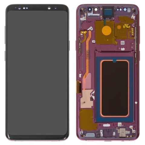 Дисплей Samsung SM-G965 Galaxy S9 Plus, фиолетовый, Lilac Purple | с тачскрином | с передней панелью | Original (реновация), AMOLED | дисплейный модуль, экран, монитор