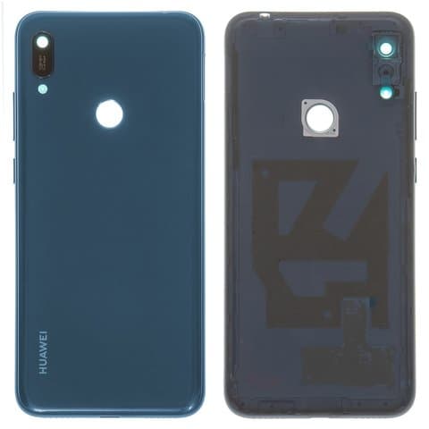 Задняя крышка Huawei Y6 (2019), Y6 Prime (2019), синяя, Sapphire Blue, Original (PRC) | корпус, панель аккумулятора, АКБ, батареи