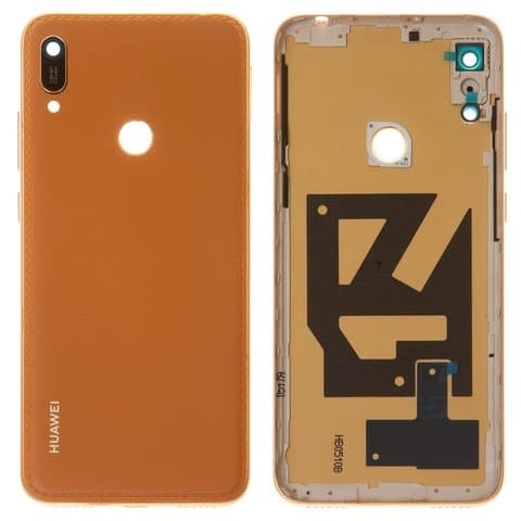 Задняя крышка Huawei Y6 (2019), Y6 Prime (2019), коричневая, Amber Brown, Original (PRC) | корпус, панель аккумулятора, АКБ, батареи