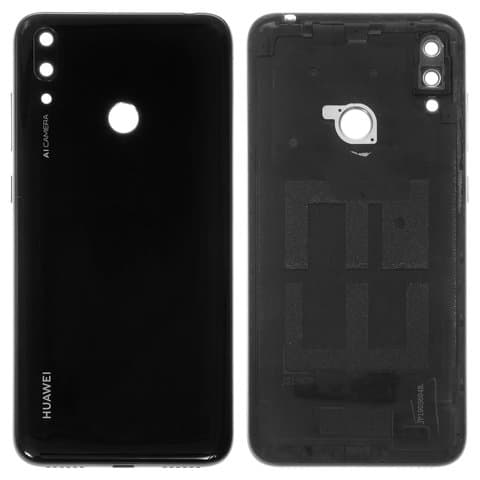 Задняя крышка Huawei Y7 (2019), черная, Midnight Black, Original (PRC) | корпус, панель аккумулятора, АКБ, батареи
