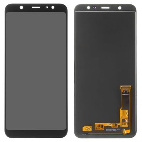 Дисплей Samsung SM-A605 Galaxy A6 Plus (2018), SM-J805 Galaxy J8 Plus, черный | с тачскрином | High Copy, IPS | дисплейный модуль, экран, монитор
