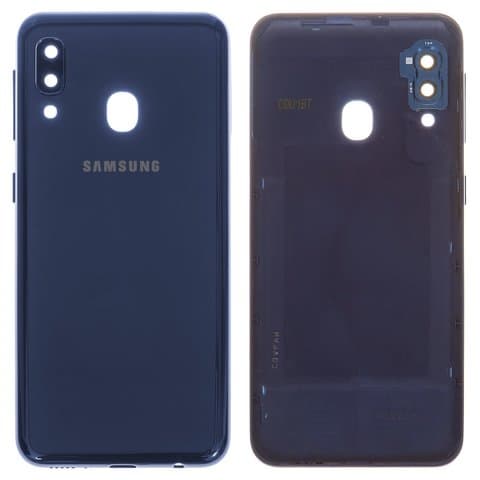 Задняя крышка Samsung SM-A202 Galaxy A20e, синяя, Original (PRC) | корпус, панель аккумулятора, АКБ, батареи
