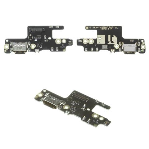 Плата зарядки Xiaomi Redmi Note 7, M1901F7G, M1901F7H, M1901F7I, шлейф коннектора зарядки, с микрофоном, High Copy