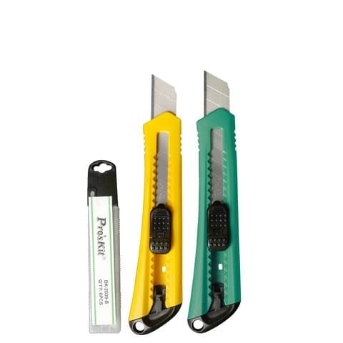 Набор из двух канцелярских ножей и запасных лезвий ProsKit PD-523