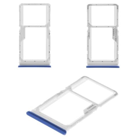 Держатель (лоток) SIM-карты Xiaomi Redmi Note 8 Pro, M1906G7I, M1906G7G, синий, Original (PRC)