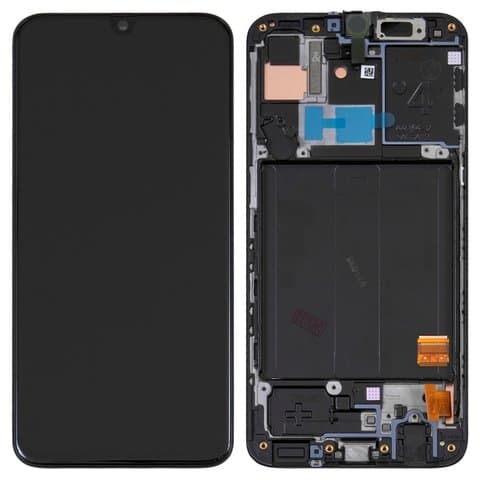 Дисплей Samsung SM-A405 Galaxy A40, чорний | з тачскріном | в передній панелі | Original (PRC), AMOLED | дисплейный модуль, экран