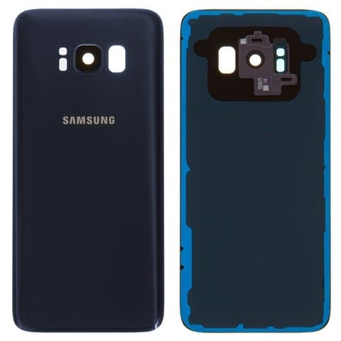 Задняя крышка Samsung SM-G950 Galaxy S8, фиолетовая, серая, Orchid Gray, со стеклом камеры, Original (PRC) | корпус, панель аккумулятора, АКБ, батареи