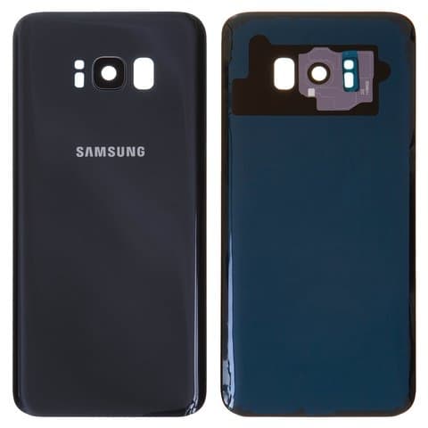 Задняя крышка Samsung SM-G955 Galaxy S8 Plus, серая, Orchid Gray, со стеклом камеры, Original (PRC) | корпус, панель аккумулятора, АКБ, батареи