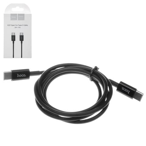 USB-кабель Hoco X23, Type-C на Type-C, 100 см, 3.0 А, чорний
