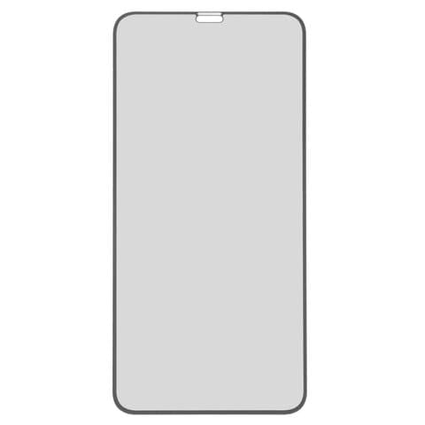 Закаленное защитное стекло Apple iPhone 11 Pro Max, iPhone XS Max, совместимо с чехлом, черное, Full Glue (клей по всей площади стекла)