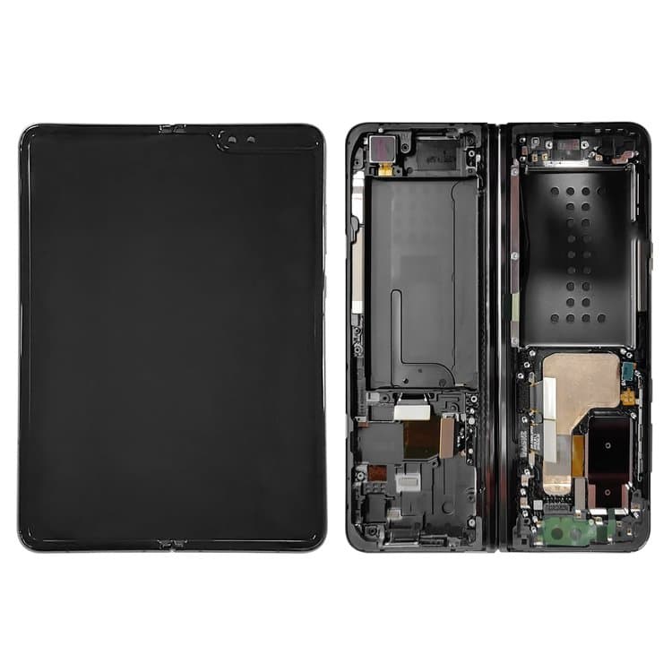 Дисплей Samsung SM-F900 Galaxy Fold, черный | с тачскрином | с передней панелью | Original (Сервис-Центр), GH82-20132B | дисплейный модуль, экран