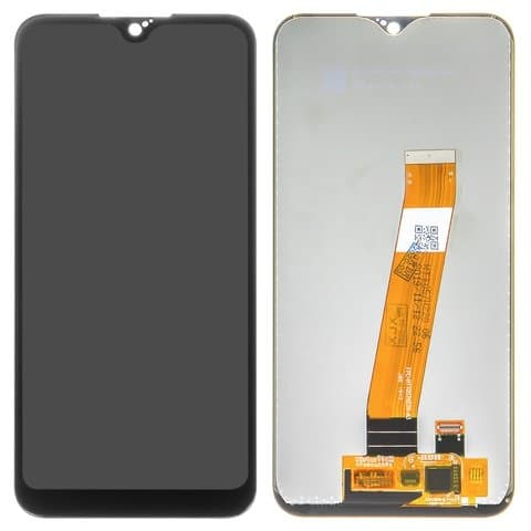 Дисплей Samsung SM-A015 Galaxy A01, черный | с тачскрином | Original (PRC), с узким коннектором | дисплейный модуль, экран, монитор