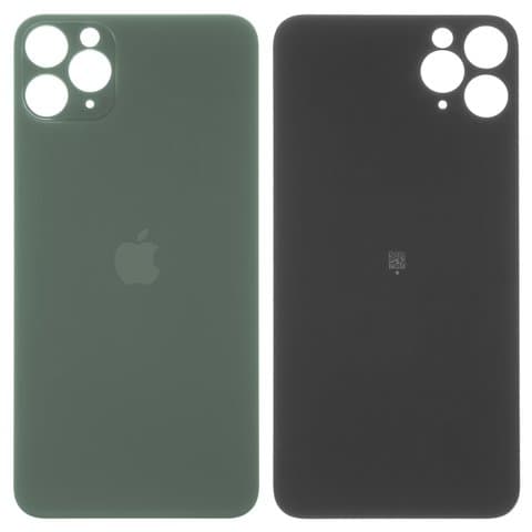 Задняя крышка Apple iPhone 11 Pro, зеленая, Matte Midnight Green, не нужно снимать стекло камеры, big hole, Original (PRC) | корпус, панель аккумулятора, АКБ, батареи