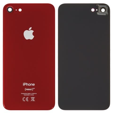 Задняя крышка Apple iPhone 8, красная, со стеклом камеры, Original (PRC) | корпус, панель аккумулятора, АКБ, батареи