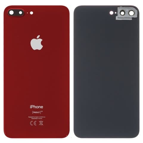 Задняя крышка Apple iPhone 8 Plus, красная, со стеклом камеры, Original (PRC) | корпус, панель аккумулятора, АКБ, батареи