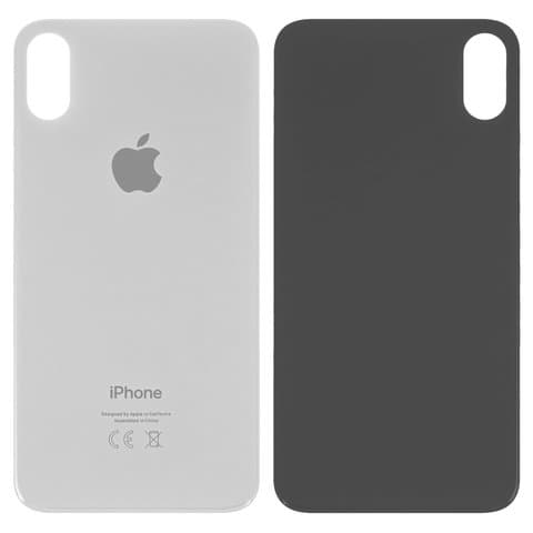 Задняя крышка Apple iPhone X, белая, не нужно снимать стекло камеры, big hole, Original (PRC) | корпус, панель аккумулятора, АКБ, батареи