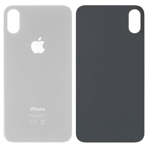 Задняя крышка Apple iPhone XS, белая, не нужно снимать стекло камеры, big hole, Original (PRC) | корпус, панель аккумулятора, АКБ, батареи