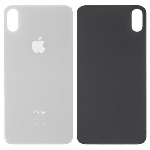 Задняя крышка Apple iPhone XS Max, белая, не нужно снимать стекло камеры, big hole, Original (PRC) | корпус, панель аккумулятора, АКБ, батареи